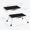 Scaun pliabil Navaris 1 treapta, 45.7x33x17.2 cm, 150 kg, metal, 54101.01