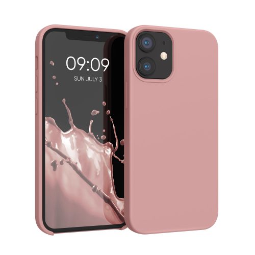 Husa Apple iPhone 12 Mini, Silicon, Roz, 52640.193