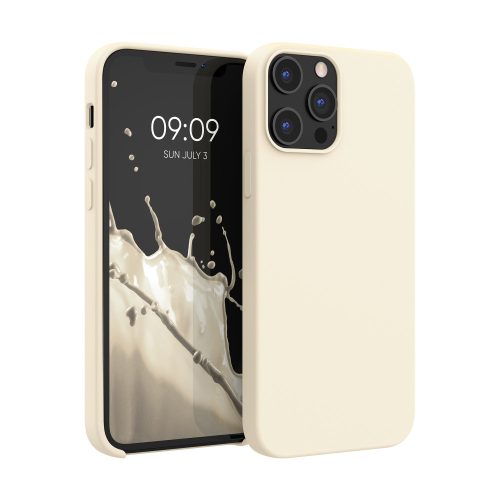 Husa Apple iPhone 12 Pro Max, Silicon, Bej, 52644.204
