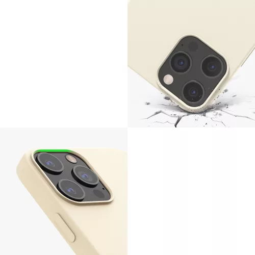 Husa Apple iPhone 12 Pro Max, Silicon, Bej, 52644.204