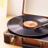Adaptor central pentru vinyl 45 rpm 7 inch, Kwmobile, Argintiu, Aluminiu, 54141.01