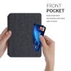 Husa pentru Kobo Aura H2O Edition 2, Textil, Gri, kwmobile, 54137.19
