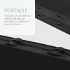 Protectie saltea Navaris, 80x200x25 cm, depozitare si transport, 4 manere, negru, polipropilena