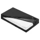 Protectie saltea Navaris, 90x200x25 cm, depozitare si transport, 4 manere, negru, polipropilena