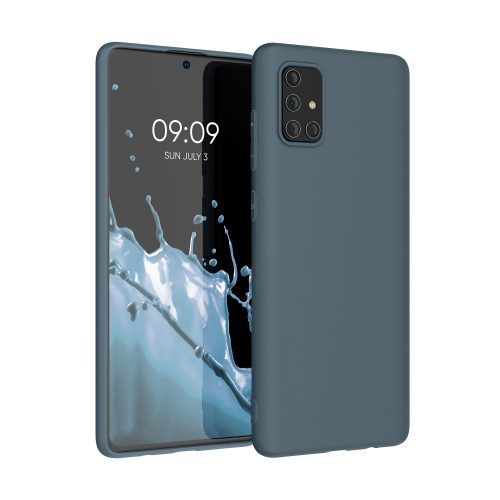 Husa Samsung Galaxy A71, Silicon, Albastru, 51208.202