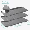 Set 3 tavi incaltaminte Navaris, 76x38 cm, colectare apa si noroi, negru, plastic