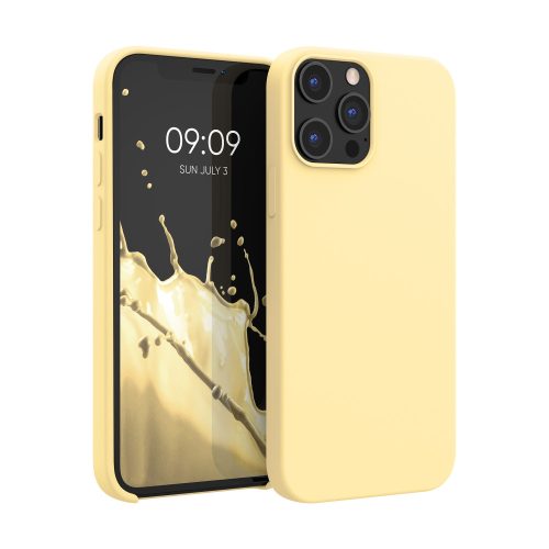 Husa Apple iPhone 12 Pro Max, Silicon, Galben, 52644.158