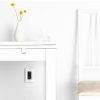 Set 4 Prize americane blank/goale, Kwmobile, Alb/Negru, Plastic, 54244.01.04