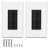 Set 2 Prize americane blank/goale, Kwmobile, Alb/Negru, Plastic, 54244.01.02