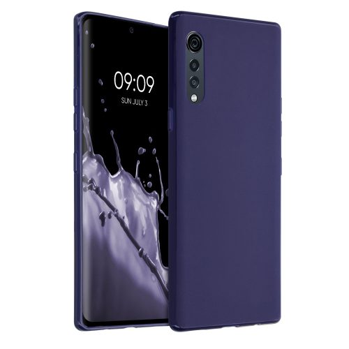 Husa LG Velvet, Silicon, Albastru, 52532.182