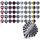 Set 50 Fluturasi pentru darts, Kwmobile, Multicolor, Plastic, 50278.07