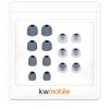 Set 14 Varfuri de schimb pentru casti Sony WF-1000XM3/WF-1000XM4, Kwmobile, Gri/Transparent, Silicon, 50710.22