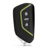 Husa Cheie Auto pentru VW / Skoda / Seat - 3 Butoane, kwmobile, Silicon, Negru, 54313.04