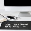 Husa pentru tastatura Logitech MK270 Wireless, Kwmobile, Negru/Alb, Plastic, 54308.01