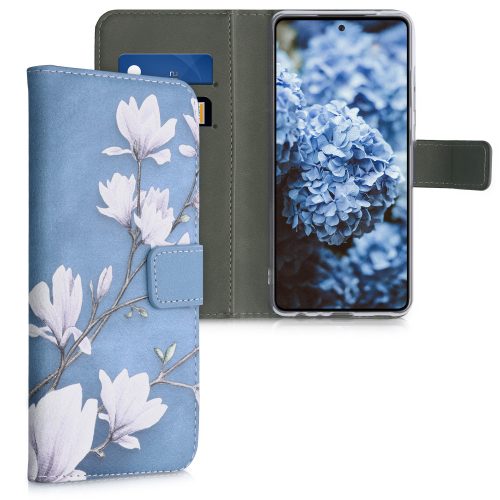 Husa Samsung Galaxy A52 / Galaxy A52 5G / Galaxy A52s 5G, Piele ecologica, Albastru, 54349.02