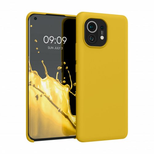 Husa Xiaomi Mi 11, Silicon, Galben, 54379.143