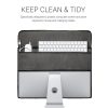 Husa pentru monitor de 24-26 inch, Kwmobile, Gri, Textil, 54392.19