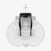 Set 5 Roti pentru scaun de birou tija 11 mm, Kwmobile, Transparent, Poliuretan, 53130.02