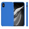 Husa Apple iPhone X / iPhone XS, Silicon, Albastru, 42495.189