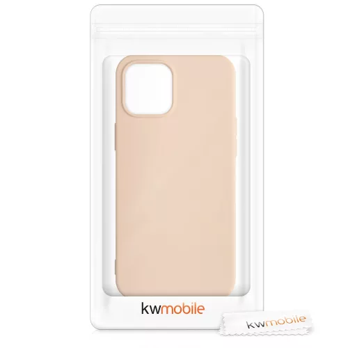 Husa Apple iPhone 12 Pro Max, Silicon, Crem, 52714.154
