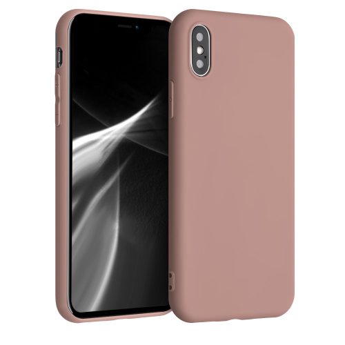Husa Apple iPhone X / iPhone XS, Silicon, Roz, 42492.193