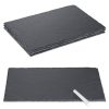 Set 4 tavi din ardezie Navaris, 30x20 cm, cu creta, non-zgarieturi, 47683.04.02