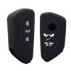Husa Cheie Auto pentru VW / Skoda / Seat - 3 Butoane, kwmobile, Silicon, Negru, 52651.04