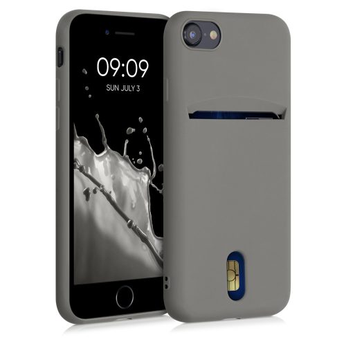 Husa iPhone 8 / iPhone 7 / iPhone SE 2, Silicon, Gri, 49100.155