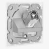 Set 5 Prize ecranate de retea RJ45 cu 5 mufe CAT 6A, Kwmobile, Alb, Metal, 54571.01.05