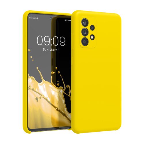 Husa Samsung Galaxy A52, Silicon, Galben, 54347.165