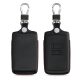 Husa Cheie Auto pentru Renault / Dacia - 4 Butoane - Keyless Go, kwmobile, Piele naturala, Negru, 54669.01