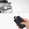 Husa Cheie Auto pentru Renault / Dacia - 4 Butoane - Keyless Go, kwmobile, Piele naturala, Negru, 54669.01