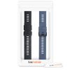 Set 2 curele pentru Honor Watch GS Pro, Silicon, Negru / Albastru, 53585.02