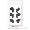 Set 6 Varfuri de schimb pentru casti Huawei FreeLace Pro, Kwmobile, Negru, Silicon, 54780.01