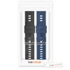 Set 2 Curele pentru Xiaomi Amazfit Bip / Amazfit Bip Lite, kwmobile, Silicon, Albastru / Negru, 54776.01
