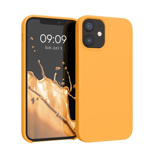 Husa Apple iPhone 12 Mini, Silicon, Portocaliu, 52640.217