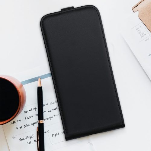 Husa Alcatel 1S (2020), Piele ecologica, Negru, 54800.01