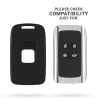 Husa Cheie Auto pentru Renault / Dacia - 4 Butoane - Keyless Go, kwmobile, Plastic, Negru, 54804.47