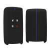 Husa Cheie Auto pentru Renault / Dacia - 4 Butoane - Keyless Go, kwmobile, Silicon, Negru, 54806.03