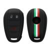 Husa Cheie Auto pentru Alfa Romeo - 3 Butoane, kwmobile, Silicon, Negru, 53855.02