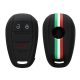 Husa Cheie Auto pentru Alfa Romeo - 3 Butoane, kwmobile, Silicon, Negru, 53855.02