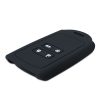 Husa Cheie Auto pentru Renault / Dacia - 4 Butoane - Keyless Go, kwmobile, Silicon, Negru / Alb, 49769.18