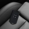 Husa Cheie Auto pentru Renault / Dacia - 4 Butoane - Keyless Go, kwmobile, Silicon, Negru / Alb, 49769.18