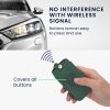 Husa Cheie Auto pentru Renault / Dacia - 4 Butoane - Keyless Go, kwmobile, Piele nabuc, Verde, 48564.80