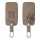 Husa Cheie Auto pentru Renault / Dacia - 4 Butoane - Keyless Go, kwmobile, Piele ecologica, Maro, 54927.01