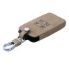 Husa Cheie Auto pentru Renault / Dacia - 4 Butoane - Keyless Go, kwmobile, Piele ecologica, Maro, 54927.01