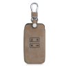 Husa Cheie Auto pentru Renault / Dacia - 4 Butoane - Keyless Go, kwmobile, Piele ecologica, Maro, 54927.01