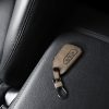 Husa Cheie Auto pentru VW / Skoda / Seat - 3 Butoane, kwmobile, Piele ecologica, Maro, 54929.01
