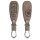 Husa Cheie Auto pentru Ford - 3 Butoane - Keyless Go, kwmobile, Piele ecologica, Maro, 54933.01