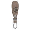 Husa Cheie Auto pentru Ford - 3 Butoane - Keyless Go, kwmobile, Piele ecologica, Maro, 54933.01